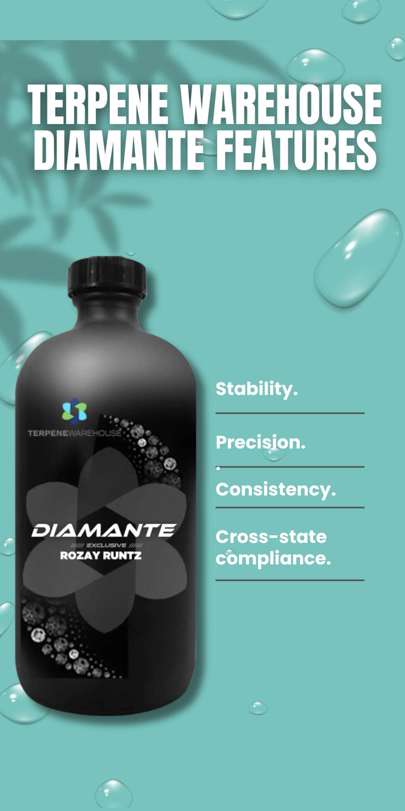 Terpene Warehouse Diamante HTE Features